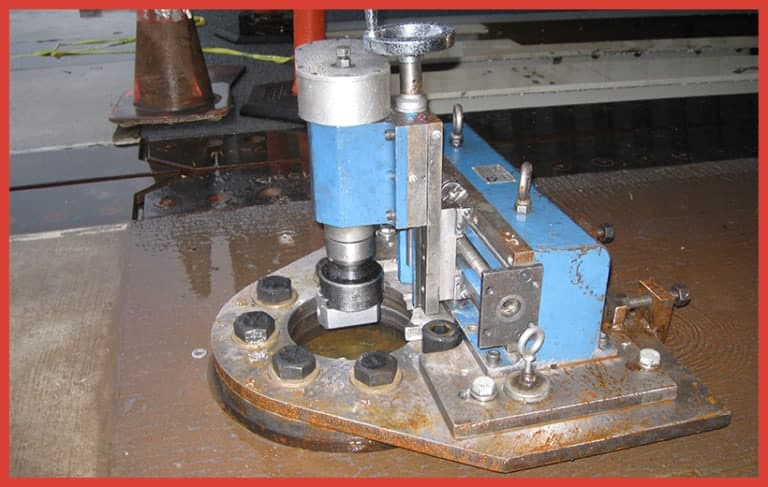 Portable machining equipment Clearance
